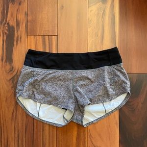 Lululemon Speed Up Shorts Grey